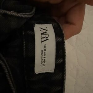 Black ripped Zara jeans